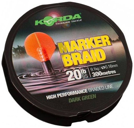 Korda Marker Braid 20lb 0.16mm 300m