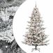 vidaXL Kunstkerstboom met kerstbal 210 cm 300 LED's Warmwit PE & PVC