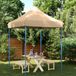 Prolenta Maison Exclusive Partytent, inklapbaar, pop-up model, beige, 200x200x306 cm