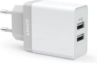 Anker PowerPort 2 Poorts USB 24W Thuislader Wit