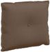 vidaXL Rugkussen Bruin Stof 60 x 19 x 50 cm