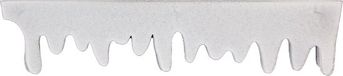 Feeric Christmas Bordure glaçon/bordure neige - 2x - blanc paillettes - 480 x 15 cm - polyester