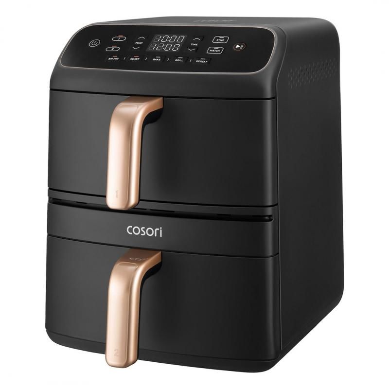Cosori Turbo Tower Compact Airfryer - 8.6 Liter - Zwart/Goud