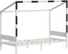 Vitalispa Kinderbed Goal, Wit/Zwart, 90x200