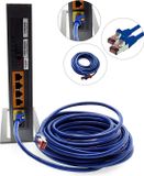 Freiwerk Internetkabel 2 meter - Cat6 S/FTP kabel RJ45 - 10 stuks - Blauw