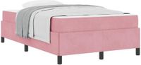 vidaXL Bedframe Roze Stof 120 x 190 cm
