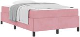 vidaXL Bedframe Roze Stof 120 x 190 cm