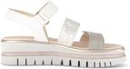 Gabor - Femme - Sandale plate - Blanc/Combi - Taille 40.5