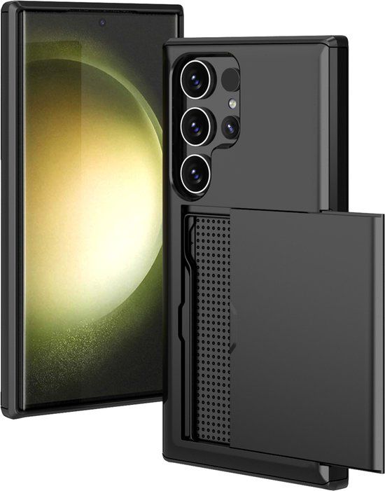 iMoshion Hoesje Samsung Galaxy S24 Ultra - Backcover met pasjeshouder - Zwart