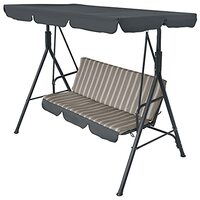 Gardenia Hawaii Schommelbank - 3 Zits - Bruin Gestreept