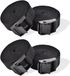 4 sangles de serrage, 3 m, noir