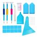 Diamantschilderen, Pracht Creatives Diamantschilderen, accessoireset, gereedschap voor het schilderen met diamanten, 11 stuks
