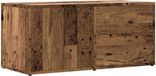 Meuble TV aspect bois vieilli 80x34x35,5 cm panneau de particules