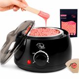 Peach Beauty Ontharingsapparaat Set - Wax Apparaat Ontharing - Wax Beans - Wax Heater - 100ml - Zwart