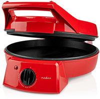 Nedis FCPM100FRD Pizzamaker - 1800W - 30cm - Zwart/Rood