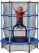 HOMCOM Kinder trampoline - Staal - 140x140x190cm - Blauw