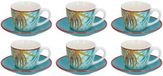 Edco Tasse & Untertasse Jungle 12-teilig