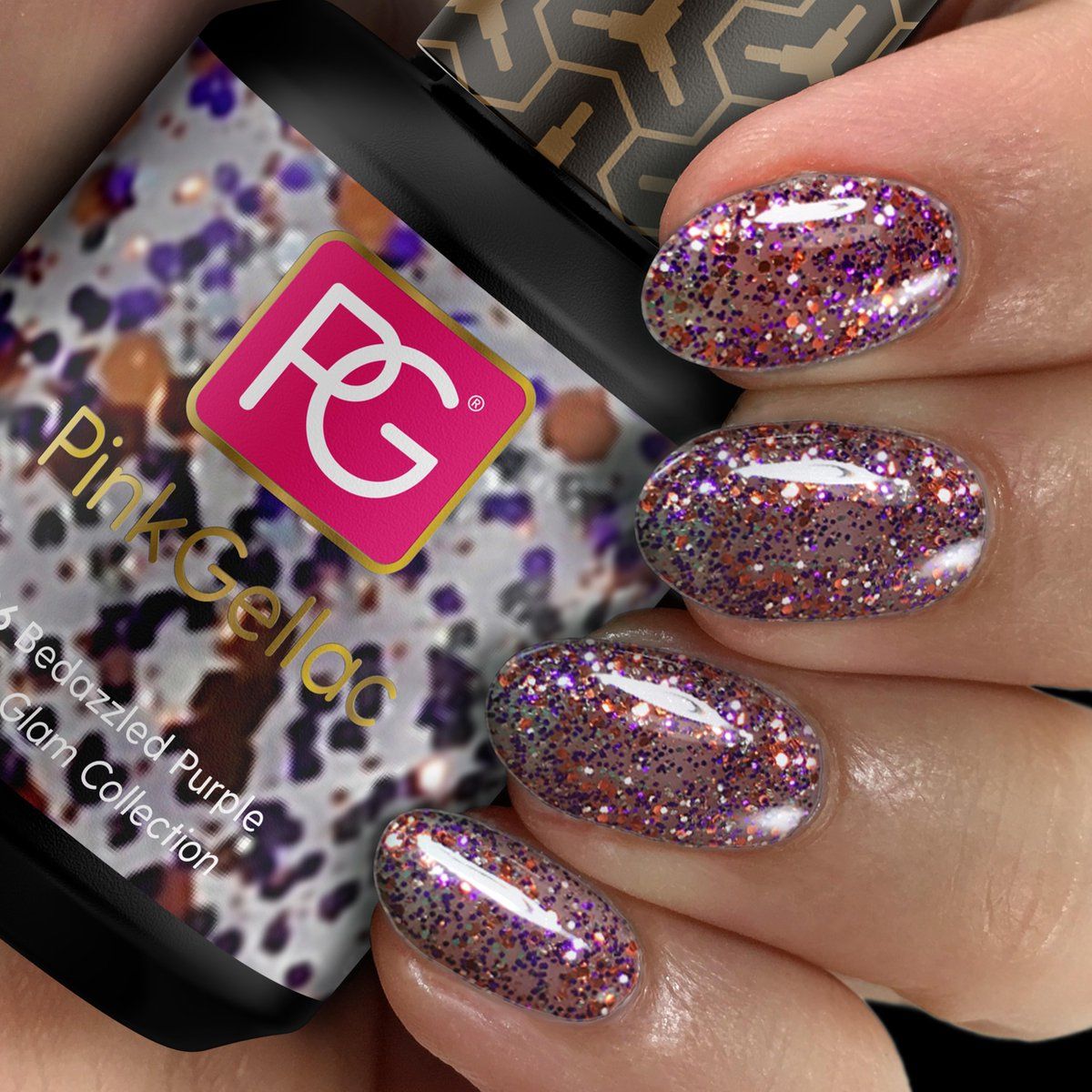 Pink Gellac - Bedazzled Purple - Gellak - 15ml