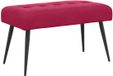 vidaXL Canapé avec boutons touffetés Rouge vin 80 x 40 x 46 cm velours