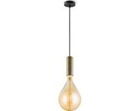 Home Sweet Home hanglamp brons Saga Pear - inclusief LED lamp G160 - dimbaar - pendel lengte 100 cm - inclusief E27 LED lamp - amber
