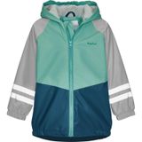 Playshoes Unisex kinderen fleece voering regenjas regenjas regenkleding, groen-grijs, 80 cm