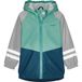 Playshoes Unisex kinderen fleece voering regenjas regenjas regenkleding, groen-grijs, 80 cm