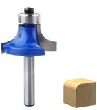 Merkloos / Sans marque Wan GmbH Afrondfreesbits - Houtbewerking frees - Randafwerking hout - Wolfraamcarbide blad - 1/4 inch schacht - Zilver