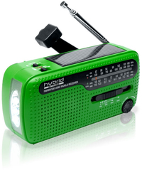 Muse MH-07DS-HYBRID Radio/wereldontvanger op zonne-energie of dynamo zwart