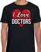 Bellatio Decorations Shoppartners Bv I love doctors verkleed t-shirt zwart - heren - Verkleed outfit / kleding M