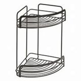 Metaltex Doucherek - Badkamerrek - Matzwart - 20x20x30cm