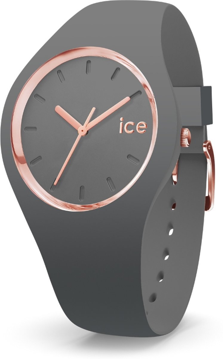 Ice-watch IW 015336 horloge dames grijs siliconen
