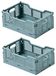 Caisse de rangement pliable Set de 2 en Bleu
