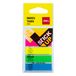 Deli EA10402 zelfklevende tab 100 vel Blauw, Groen, Oranje, Roze, Geel