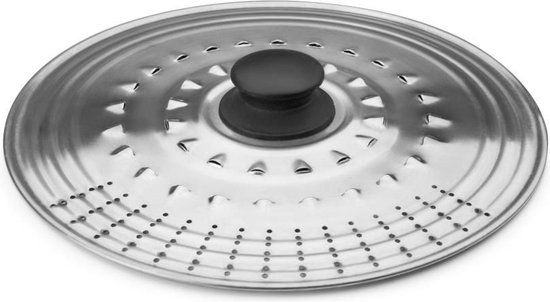 Ibili Multifunctionele Deksel - 22-24-26 cm - RVS - Grijs