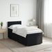 vidaXL Boxspringbed met matras, hoofdeinde, Zwart, 100 x 200 cm, Stof
