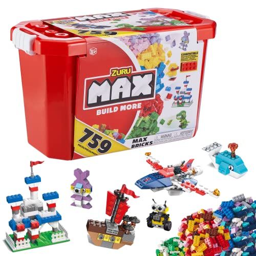 MaxBuildMore ZURU MAX Build Meer: Bouwstenen Waarde Set (759 Bakstenen)