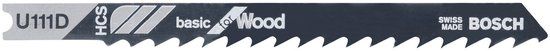 Bosch Decoupeerzaagblad U 111 D Basic for Wood