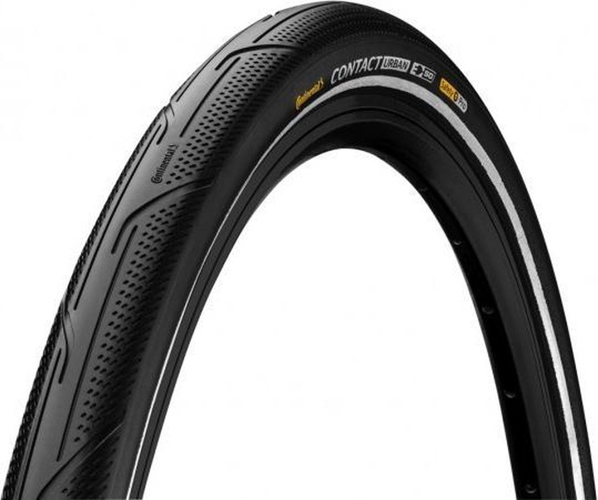 Continental Contact Urban Clincher Band 28x1.60" Reflex E-50 SafetyPro - Black/Black