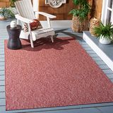 Safavieh Tapijt voor binnen en buiten, geweven, polypropyleen, rood 90 X 150 cm Rood/Rood