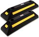 Pyle Wielstopper - Stopblok voor Wielen - Zware Rubberen Parkeerstoppers - Parkeerblok voor Auto’s, Vrachtwagens, Bussen, Bestelwagens, Aanhangwagens en Heftrucks - Set van 2