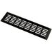 Gedotec Grille d'aération en aluminium avec entretoises rainurées, 80 mm - anodisé noir mat - 500 mm