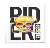 Homemania Muurfoto, Skull-Citations-motief, voor woonkamer, slaapkamer, meerkleurig, van polyester, hout, 60 x 3 x 60 cm