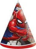 Marvel Spider-Man Party Hats - 6 Pack - Cardboard - Kids Party Supplies