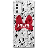 ERT GROUP mobiel telefoonhoesje voor Samsung M52 5G origineel en officieel erkend Disney patroon Minnie 048 optimaal aangepast aan de vorm van de mobiele telefoon, gedeeltelijk bedrukt