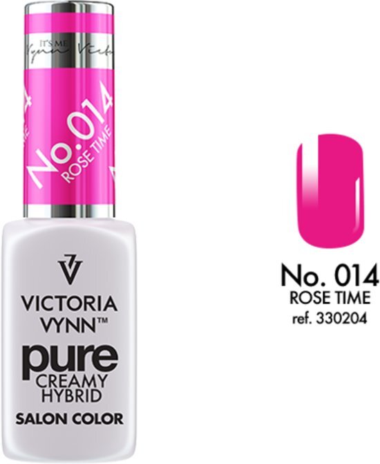 VICTORIA VYNNâ„¢ Gel Nagellak - Gel Polish - Pure Creamy Hybrid - 8 ml - Rose Time - 014 - Fuchsia