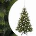 vidaXL Kunstkerstboom met kerstbal 150 cm 150 LED's Warmwit