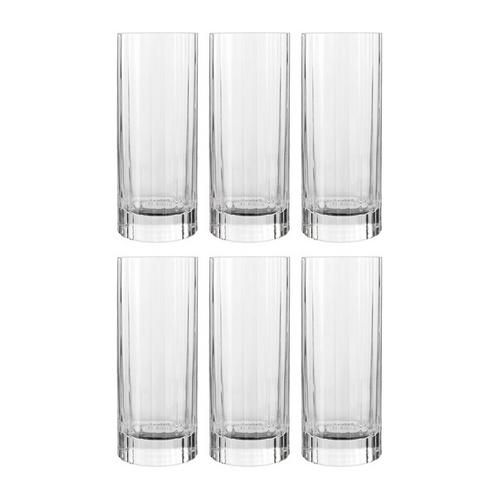 Luigi Bormioli Bach longdrinkglas Ø6 4 cm set van 6 Transparant