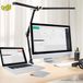 Ortho Ortho® - 2Arms - Bureaulamp - incl. Klem - LED - Dimbaar - Zwart - Metaal