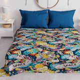 PETTI Artigiani Italiani - Sprei voor kinderen, lente, zomer, 225 x 260 cm, voor Frans bed, lichte deken voor Frans bed, 100% Made in Italy