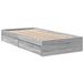 vidaXL Bettgestell mit Schubladen, Sonoma Grau, 75x190 cm, Holzfaser